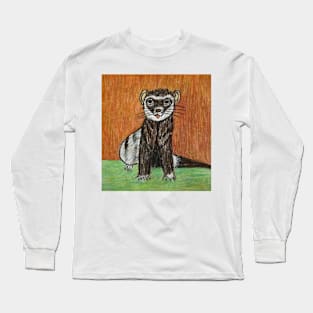 Rocky the Face-Biting Ferret Long Sleeve T-Shirt